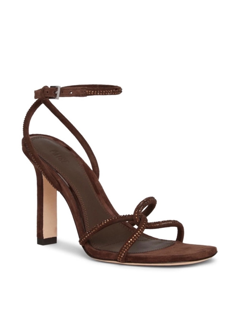 Paige Scottie Ankle Strap Chocolate Brown Sandals NWT 8